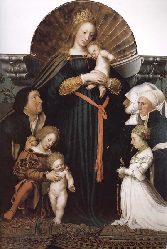 Hans Holbein Our Lady Meyer Spain oil painting art